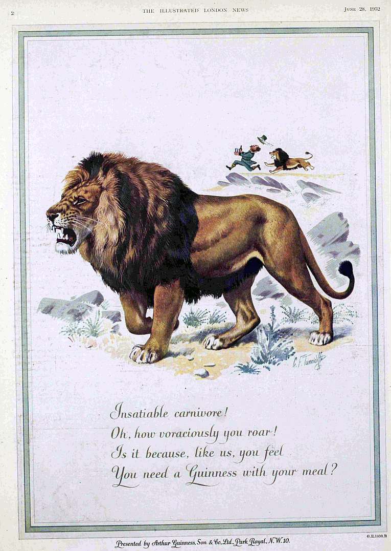 guinness lion
